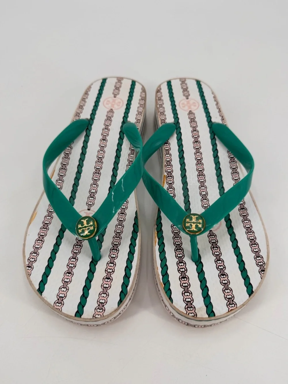 Tory Burch Thong Platform Pool Slides Sandals 10